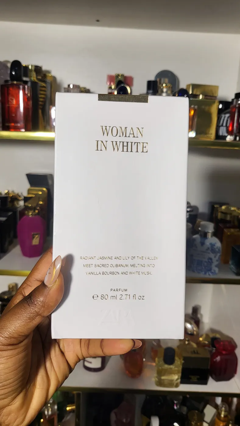 Zara Woman in White Parfum bottle